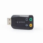 Gembird Virtus Plus USB zvuková karta / 3.5 mm stereo výstup / 3.5 mm vstup mikrofon / PlugPlay (SC-USB2.0-01)