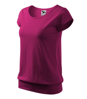 City tričko dámské fuchsia red M