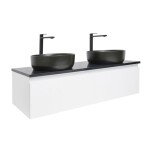 Koupelnová skříňka s krycí deskou SAT B-WAY 119x30x45 cm bílá lesk BWAY120WTKUB BWAY120WTKUB