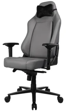 AROZZI PRIMO PREMIUM šedá / herní židle / 130.5 - 140.5 cm / nosnost 145 kg / kůže (PRIMO-PREM-AE)