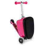 Micro Luggage Junior Patch & Play modrá - dětské zavazadlo a koloběžka v jednom!