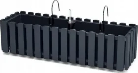 Prosperplast Truhlík s kov. držákem BOARDEE FENCYCASE W antracit 58 cm