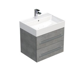 Koupelnová skříňka s umyvadlem SAT Cube Way 60x53x46 cm beton mat CUBE46602BESAT CUBE46602BESAT
