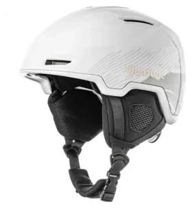 Qunature Lyžařská helma s chrániči uší bílá 54-58 cm / Lyžařská helma / Snowboard