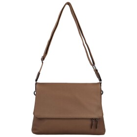 Trendy dámská koženková crossbody kabelka Zareen, khaki