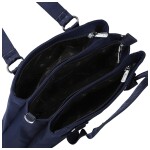 Stylová dámská nylonová kabelka do ruky Elke, tmavě modrá