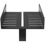 CERANO - Polička s drážkami na sklo sprchového koutu - 6-10 mm - černá matná - 25x11,7 CER-664618