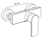MEXEN - Cetus X sprchová baterie, černá 744340-70X