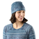 Unisex merino čepice SMARTWOOL Thermal Merino Reversible Cuffed Beanie, Nightfall Fair Isle Fun univerzální