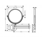 AXOR - Universal Circular Kosmetické nástěnné zrcátko, kartáčovaný nikl 42849820