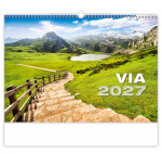 Nástěnný kalendář 2027 Helma Via