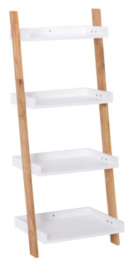Set poličky a nosníků Naturel Home bílá/ořech mat 53,5x134x40 cm HOMEP4B HOMEP4B