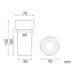 ND Nimco - náhradní sklenka 1058W 1058W