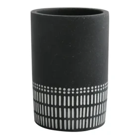 Spirella YUMA kelímek na zubní kartáčky černo-bílý / polyresin (7610583209948)