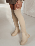 Dámské béžové kozačky ELEFIVE FashionStreet ZY0579 37