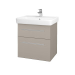Dřevojas - Umyvadlová skříňka Q MAX SZZ2 60 - N07 Stone / Úchytka T02 / N07 Stone 198282B