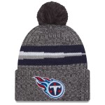 New Era Pánská zimní čepice Tennessee Titans NFL Gray 2023 Sideline Sport Knit