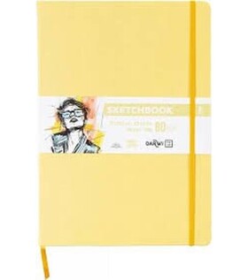 Skicovací blok Soft yellow A4 140g 80 listů