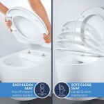 GROHE - Start Round Set předstěnové instalace, klozetu Start Round, sedátka Softclose a tlačítka Even, matná černá 103847SH00