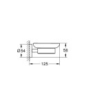 GROHE - QuickFix Start Mýdlenka s držákem, sklo/matná černá 411932430