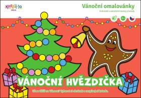 Vánoční hvězdička - Vánoční omalovánky - Olga Slívová