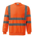 HV Essential mikina unisex fluorescenční oranžová 2XL