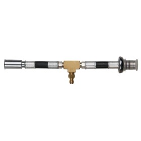 KS Tools 150.2364 Manometr s 1/4 přípojkou na hadici pro univerzální použití s vysokotlakými hadicovými přípojkami 3/8 a 5/16