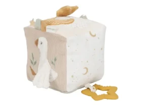 Little Dutch Kostka textilní s aktivitami Newborn Naturals / od 0 měsíců (8409LD)