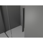 MEXEN/S - Velar posuvné sprchové dveře Walk-in 75 cm, transparent, grafit kartáčovaná 871-075-000-03-66