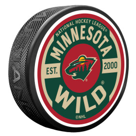 Mustang Puk Minnesota Wild NHL Gear Textured Puck