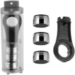 SAPHO - SET 3x perlátor ANTICALC, vnější závit M24x1 a klíč, chrom SETP3