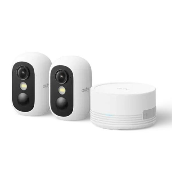 Anker eufy C35 bílá / HomeBase Mini + 2x IP kamera / 1080p / 130° / noční vidění / microSD / Wi-Fi (E8110429)