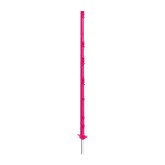 Plastový sloupek pro elektrický ohradník, délka 156 cm, 11 oček, růžový