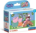 Clementoni Obrázkové kostky Prasátko Peppa 6 kostek