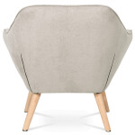 Křeslo, stříbrná látka, AK-321 SIL2