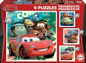 EDUCA Puzzle Auta 2 4v1