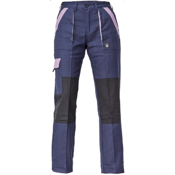 Montérkové kalhoty MAX NEO LADY dámské do pasu 100% bavlna navy-fialové 46 navy-fialové