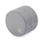 PLUSH NEST PLUSH NEST Podlahový puf kulatý Prémiový manšestr Ø 40 × 30 cm šedý