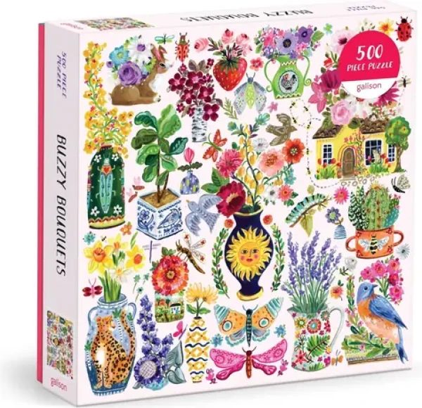 GALISON Čtvercové puzzle Bzučící kytice