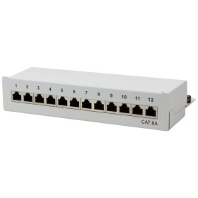 LogiLink NP0019 12 portů patch panel CAT 6A