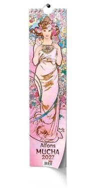 Nástěnný kalendář Kravata Alfons Mucha 2027