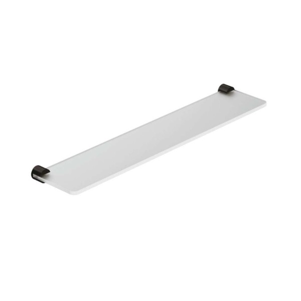 KLUDI - Vela R Polička, délka 60 cm, sklo/broušený Gunmetal 58973N2