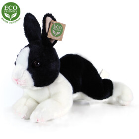 Rappa králík bílo-černý ležící 23 cm