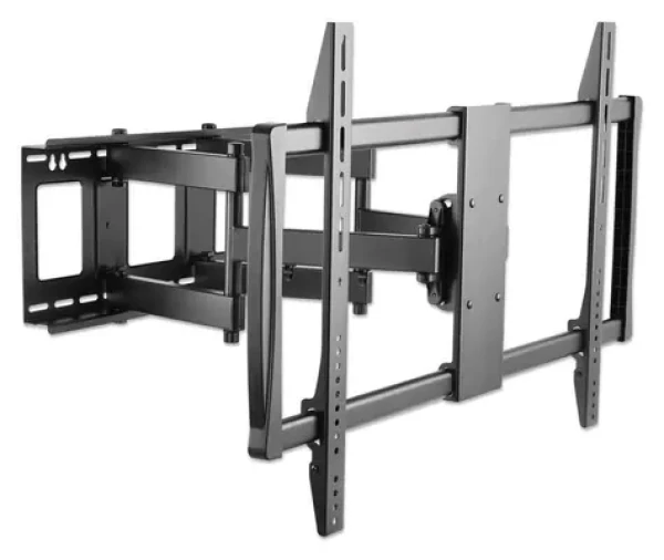 Manhattan univerzální držák TV 60"-100" černý / Držák na TV / VESA 900x600 / nosnost 80 kg / sklopný a naklápěcí (461221)
