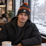 Fanatics Pánská zimní čepice Anaheim Ducks NHL Authentic Pro Rink Beanie Cuff With POM