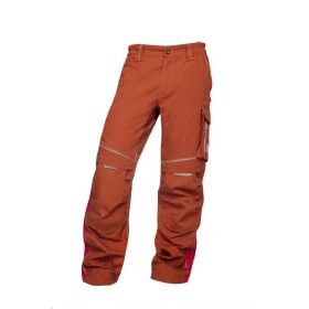 Montérkové kalhoty URBAN H6413 pánské do pasu červené 50 červené