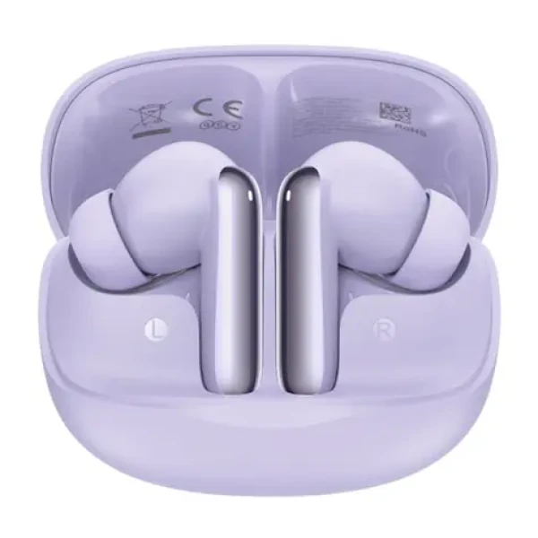 QCY MeloBuds HT12 fialová / Bezdrátová sluchátka s mikrofonem / TWS / ANC / Bluetooth 5.4 / IPX4 / dobíjecí box (HT12 purple)