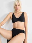 Dámské kalhotky GO Daily Cotton Tai 3P - Sloggi černá (0004) 00XL