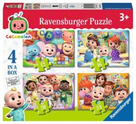 RAVENSBURGER Cocomelon 4v1 12 16 20 24 dílků