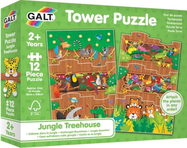 Asmodee Puzzle věž: Džungle